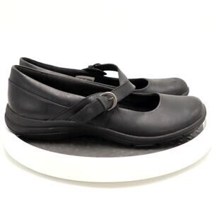 Merrell Dassie Erin Black Leather Womens Size 8 Mary Jane Flats Shoes J000848